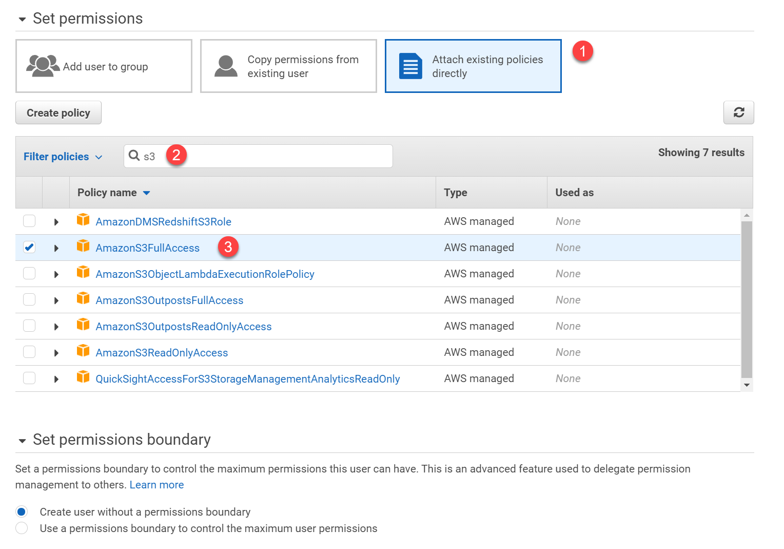 Set Permissions